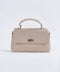 TEXTURED FLAP HAND BAG