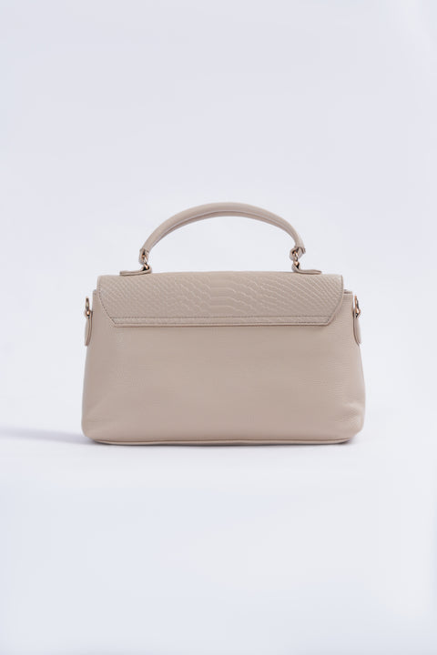 TEXTURED FLAP HAND BAG
