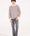 RELAXED FIT STRIPED TEXTURED POLO