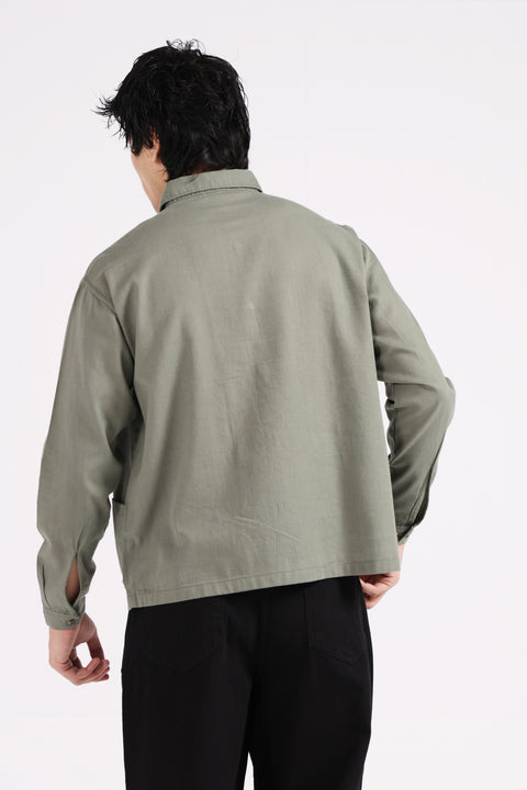 BOXY FIT LINEN SHIRT