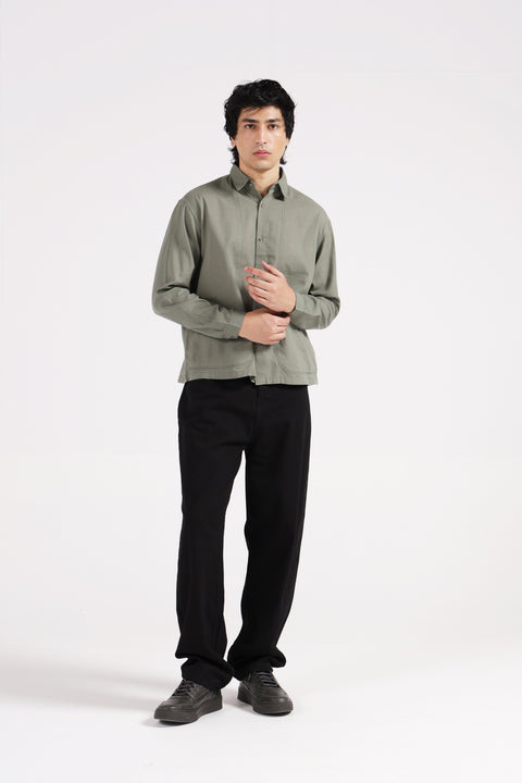 BOXY FIT LINEN SHIRT