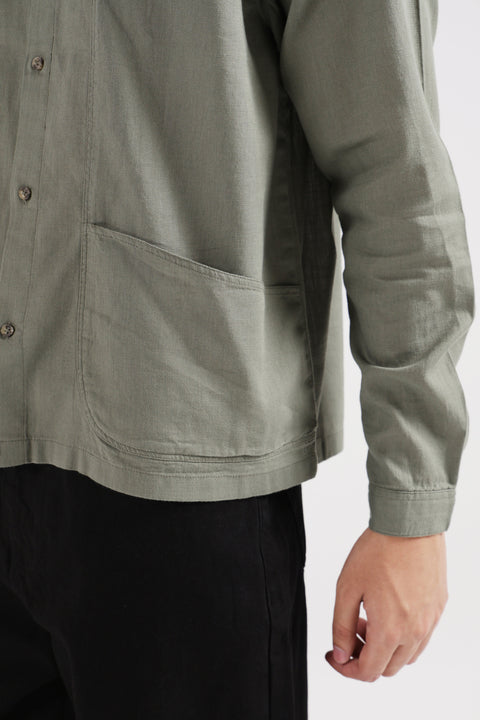 BOXY FIT LINEN SHIRT