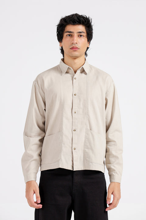 BOXY FIT LINEN SHIRT