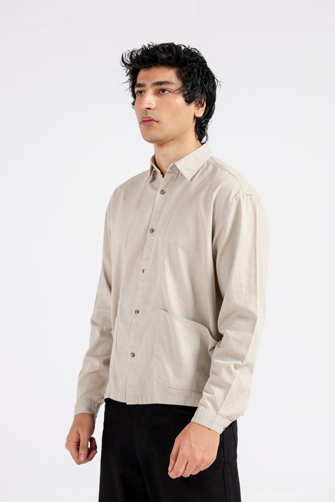 BOXY FIT LINEN SHIRT