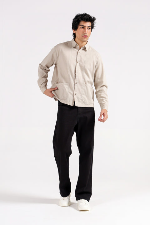 BOXY FIT LINEN SHIRT