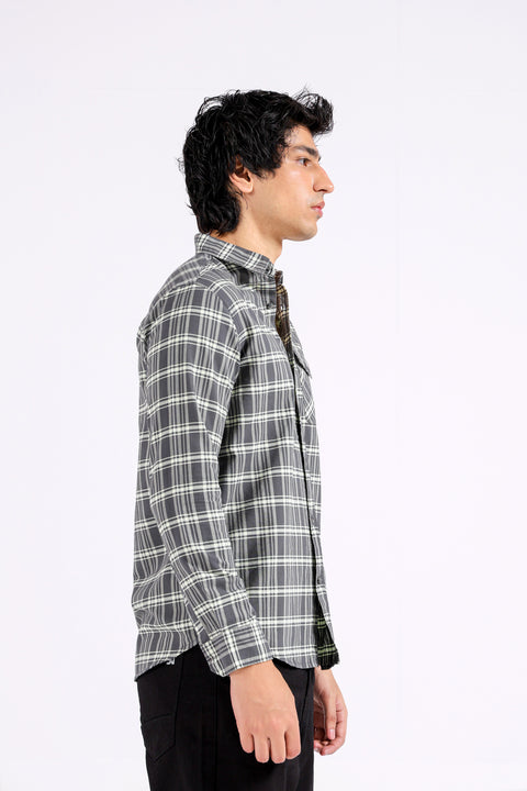 BUTTON DOWN OXFORD CHECK SHIRT