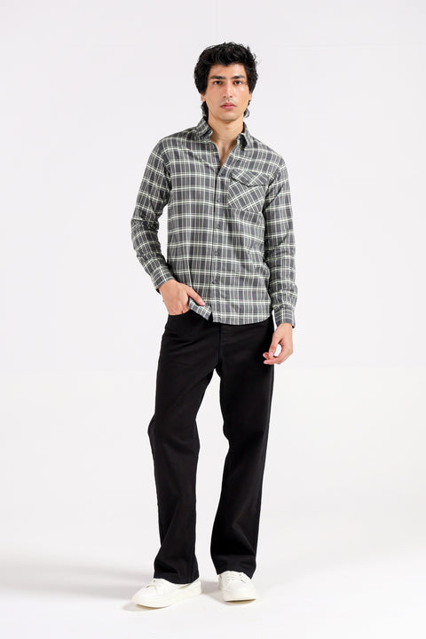 BUTTON DOWN OXFORD CHECK SHIRT