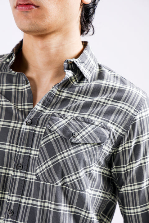 BUTTON DOWN OXFORD CHECK SHIRT