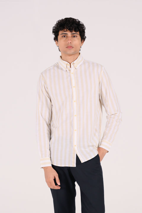 BUTTON DOWN STRIPED SHIRT