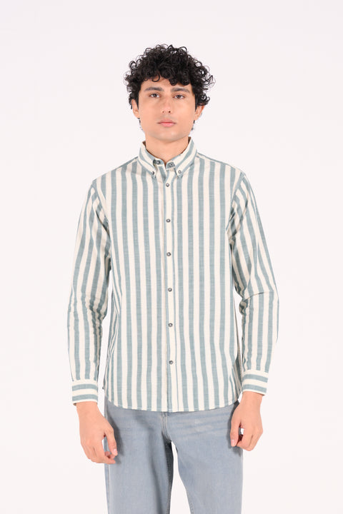BUTTON DOWN STRIPED SHIRT