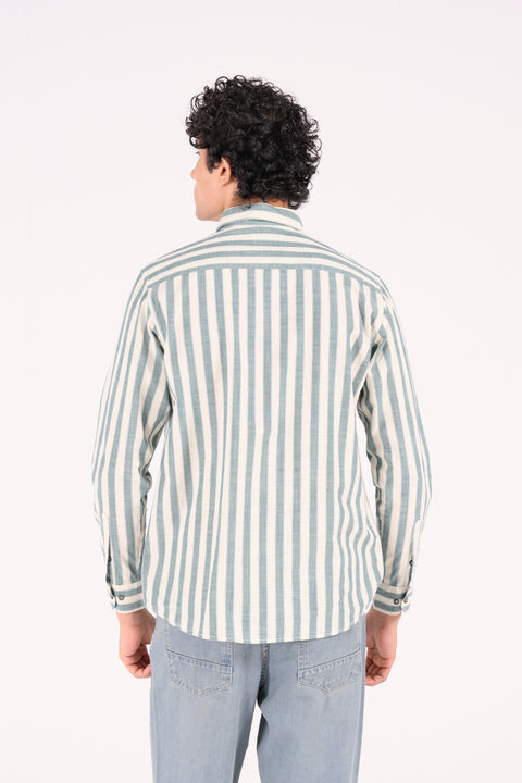 BUTTON DOWN STRIPED SHIRT