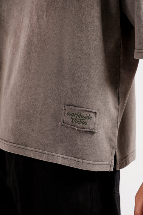 BOXY FIT WASHED EFFECT POLO