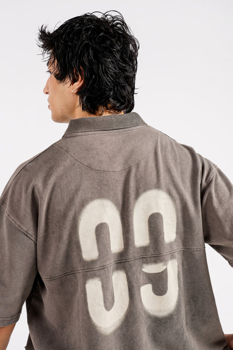 BOXY FIT WASHED EFFECT POLO