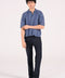 BOXY FIT BUTTON DOWN MESH POLO