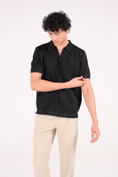 JOHNNY COLLAR TEXTURED POLO
