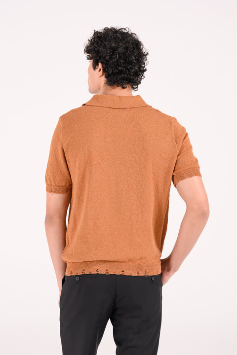 JOHNNY COLLAR TEXTURED POLO