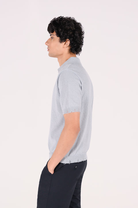 JOHNNY COLLAR TEXTURED POLO