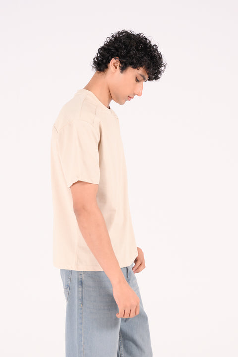 RELAXED FIT TEXTURED TEE