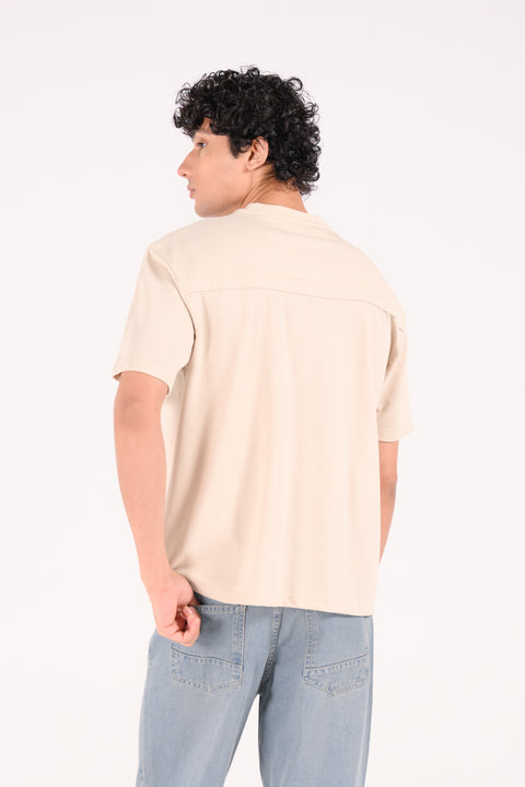 RELAXED FIT TEXTURED TEE
