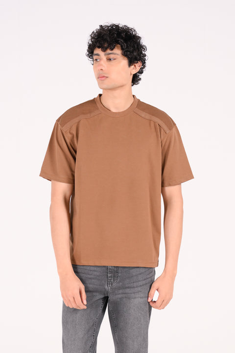 RELAXED FIT TEXTURED TEE