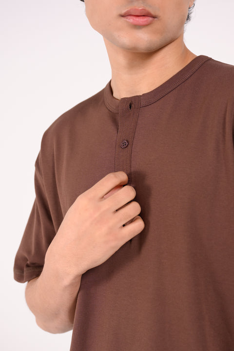 RELAXED FIT HENLEY