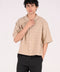 BOXY FIT RESORT COLLAR JACQUARD OVERSHIRT