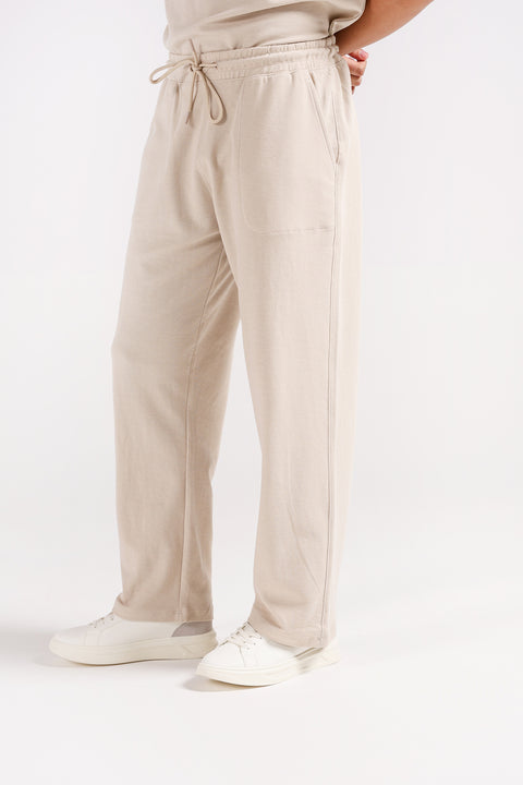 BAGGY FIT TEXTURED TROUSER