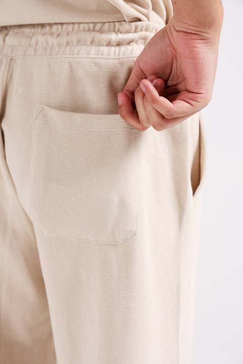 BAGGY FIT TEXTURED TROUSER