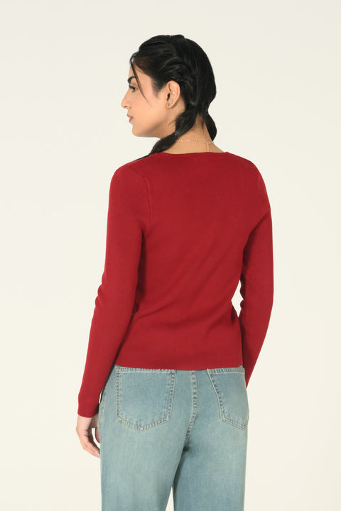 ASSYMETRICAL KNIT TOP