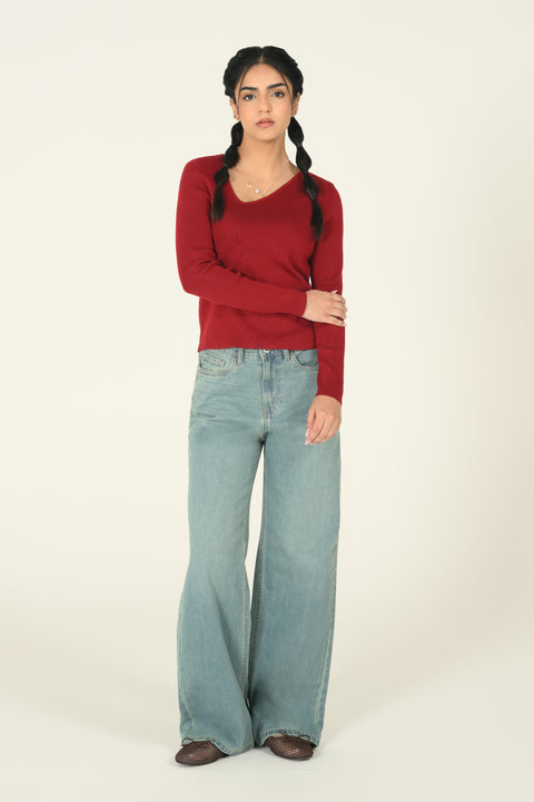ASSYMETRICAL KNIT TOP