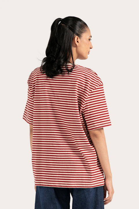 STRIPED OVERSIZED TEE
