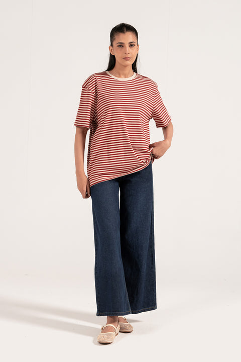 STRIPED OVERSIZED TEE