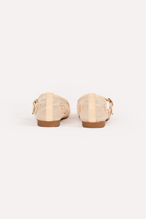 EMBELLISHED MESH MULES