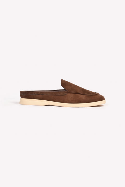 SUEDE MULE LOAFERS