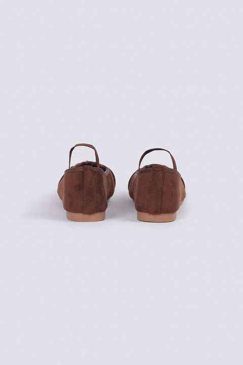 PLEATED SUEDE PUMPS