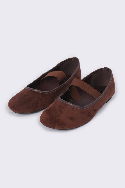 SUEDE BALLET FLATS