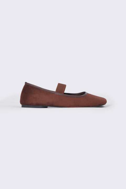 SUEDE BALLET FLATS