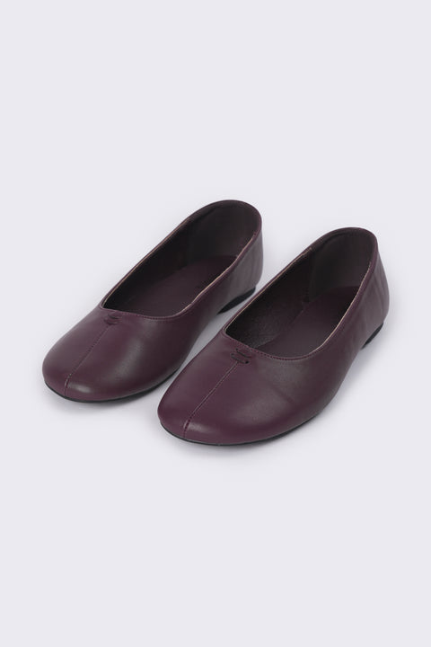LEATHER BALLET FLATS