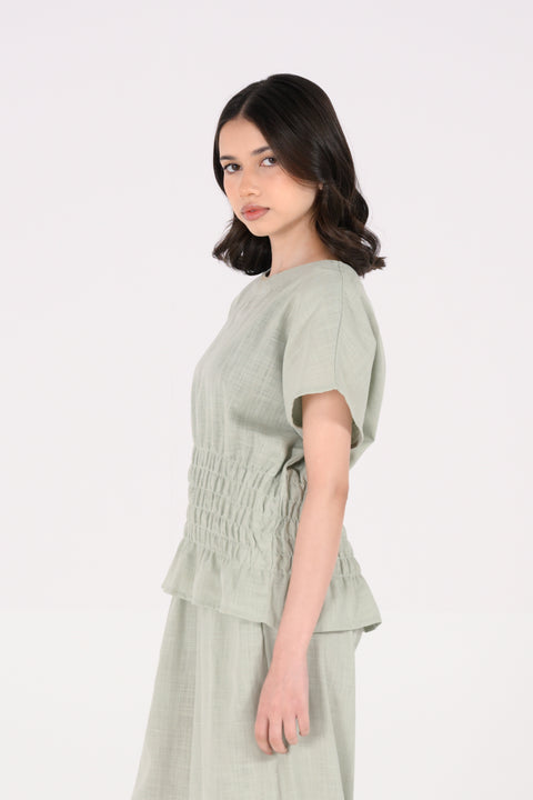 RUCHED KIMONO TOP