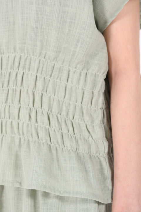 RUCHED KIMONO TOP