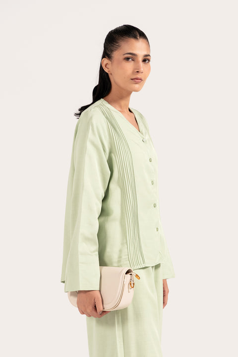 OVERSIZED BUTTON DOWN TOP