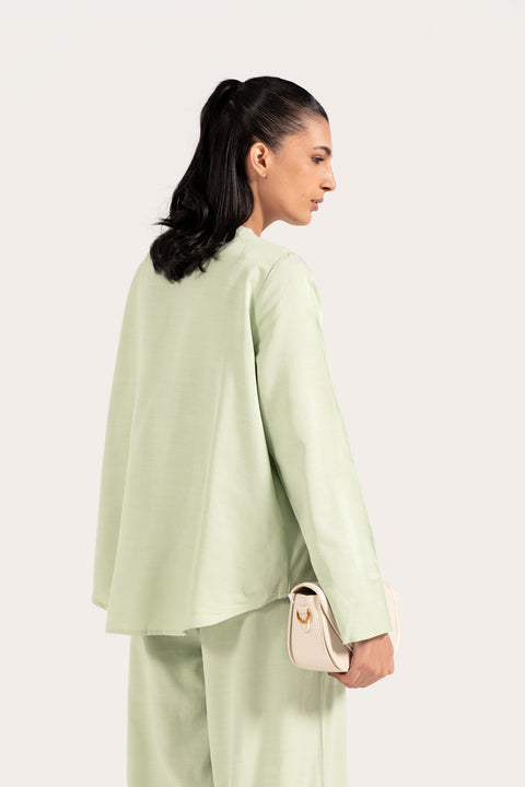 OVERSIZED BUTTON DOWN TOP