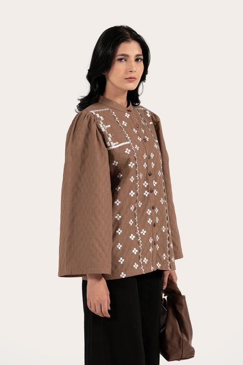 EMBROIDERED BUTTON-DOWN SHIRT