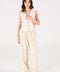 ALL-OVER EMBROIDERED LINEN VEST