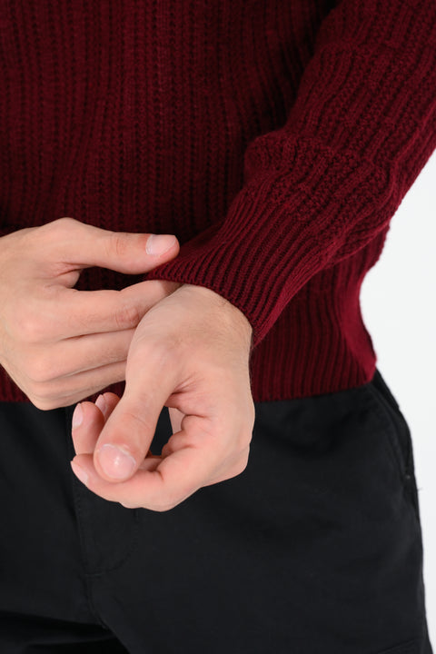 RELAXED FIT CREW NECK SWEATER