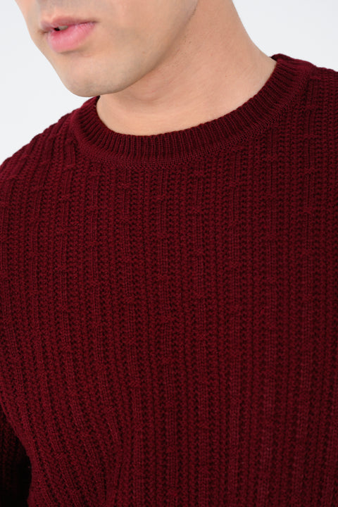 RELAXED FIT CREW NECK SWEATER