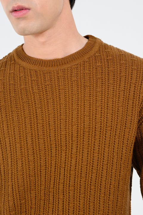 RELAXED FIT CREW NECK SWEATER