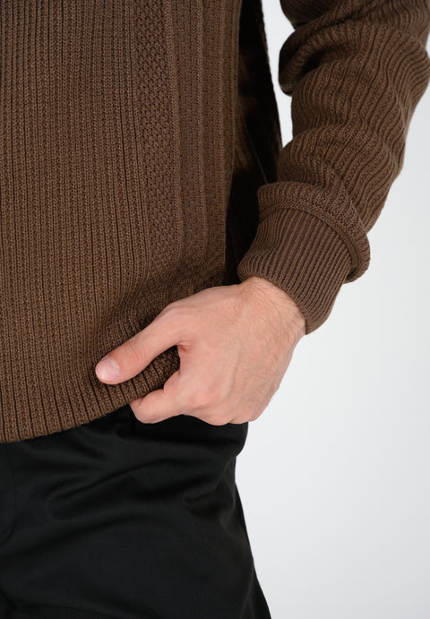 BOXY FIT TEXTURED SWEATER