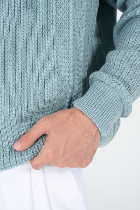 BOXY FIT TEXTURED SWEATER