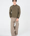 RAGLAN SLEEVE STRIPER SWEATER